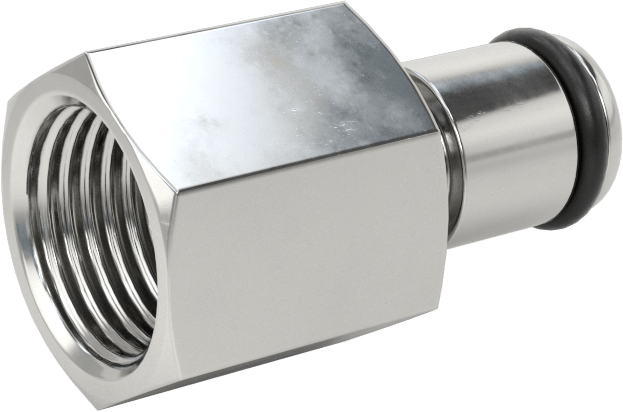 Hava için Yüksek Basınçlı Pirinç Hızlı Bağlantı Kesme Boru Bağlantısı, Açık Akış Tapası, 1/8 Kaplin Boyutu x 1/8 NPT Dişi