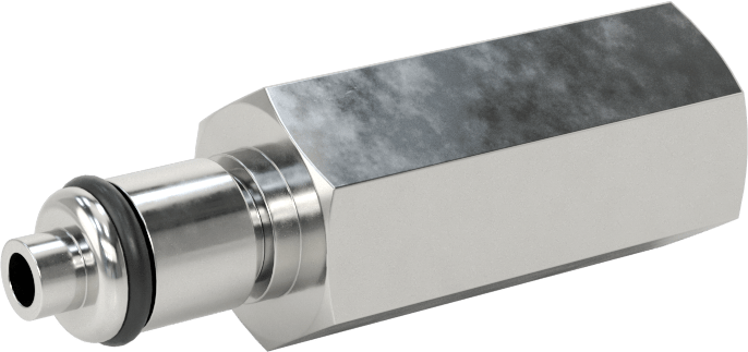 Hava için Yüksek Basınçlı Pirinç Hızlı Bağlantı Kesme Boru Bağlantısı, Kapatma Valfli Plug, 1/8 Kaplin Boyutu x 1/8 NPT Dişi
