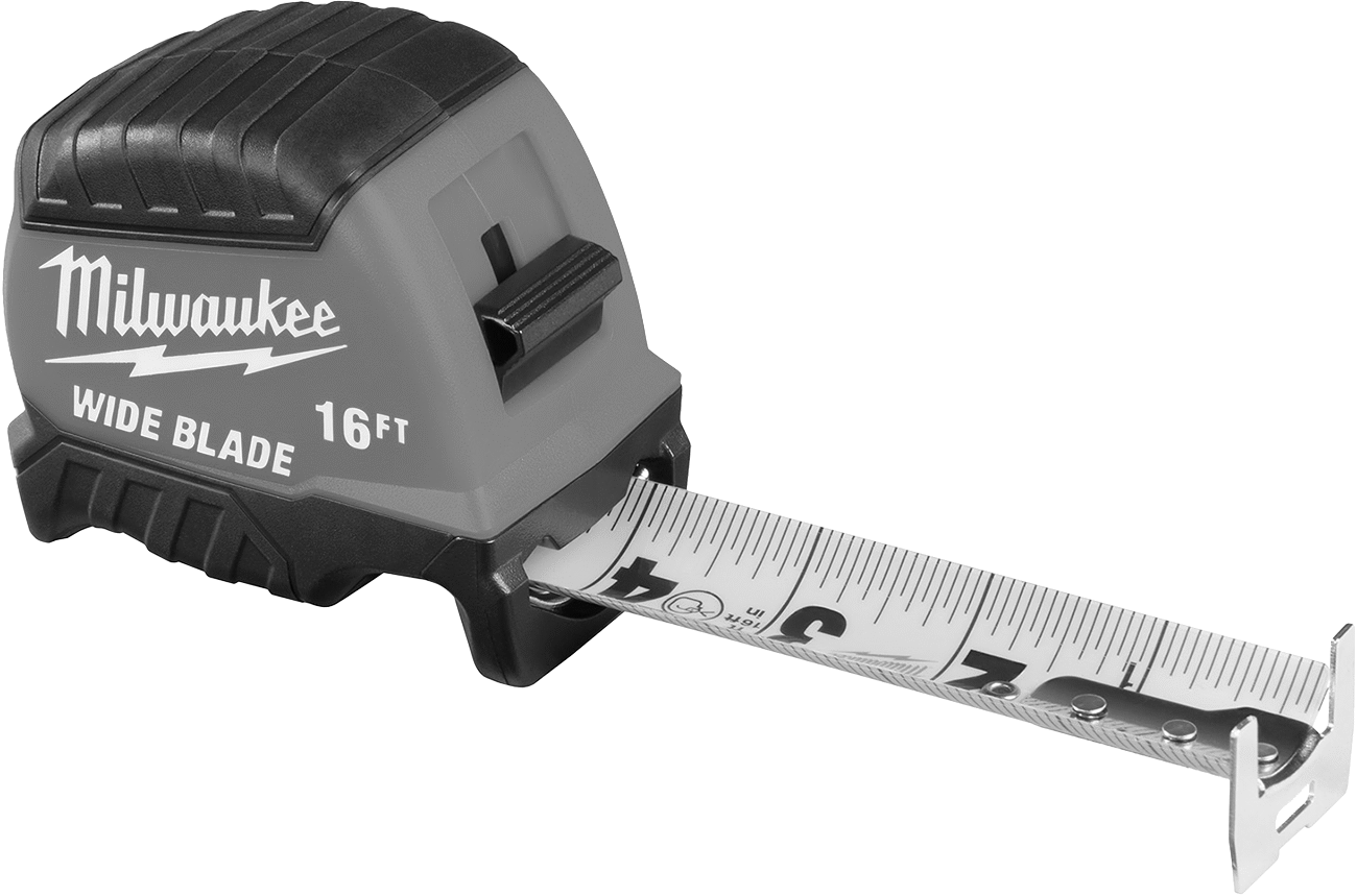 Milwaukee Geniş Bıçaklı Şerit Metre, Çift Kanca Uçlu, 16 Fit Uzunluk, Model Numarası 48-22-1216