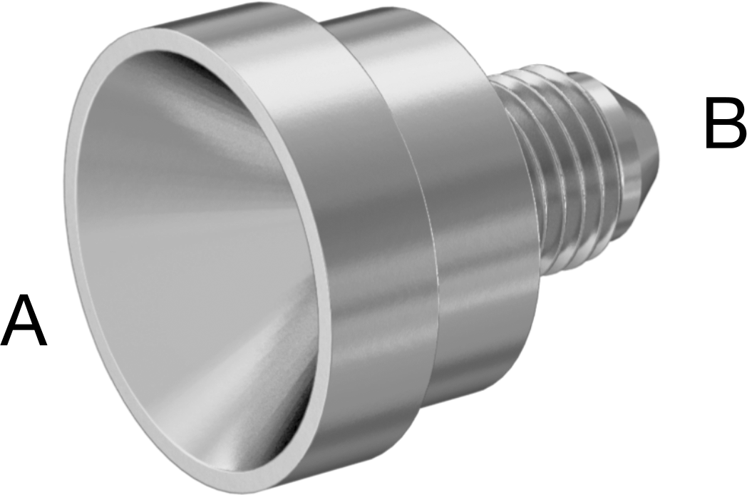 Hassas AN 37 Derece Genişletilmiş Bağlantı Parçası, 3/4“ x 1/4” Dış Çaplı Paslanmaz Çelik Boru için 316 Paslanmaz Çelik Redüksiyon Adaptörü
