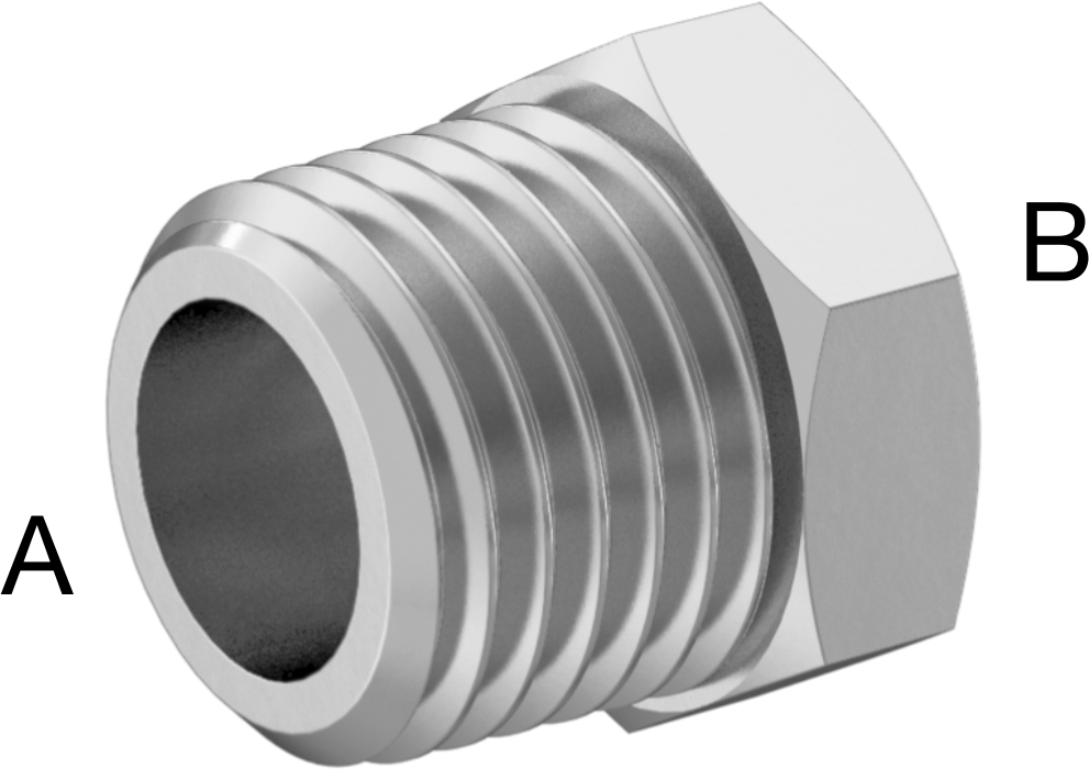 Minyatür Nikel Kaplı Pirinç Boru Bağlantı Parçası, Yüksek Basınç, Burç Adaptörü, 1/4 Erkek x 1/8 Dişi NPT