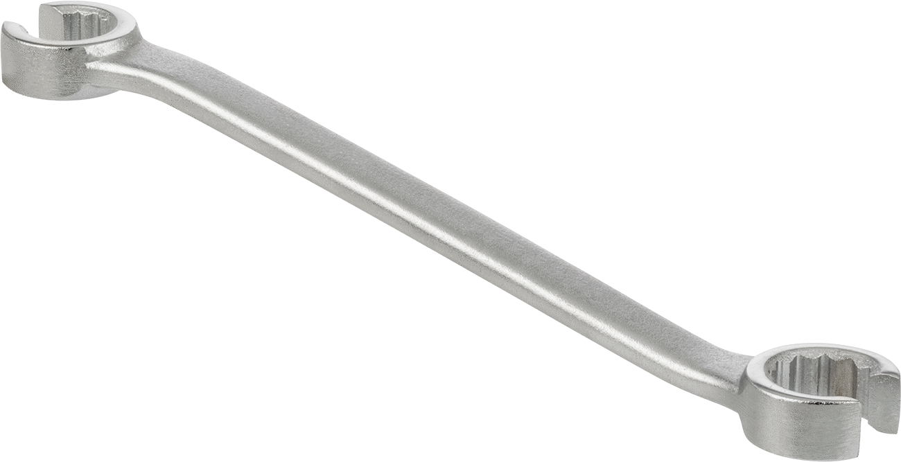 Sure-Grip Açık Uçlu Anahtar, 12-Uçlu Açıklıklar, 15 mm x 17 mm Boyut, 8" Toplam Uzunluk