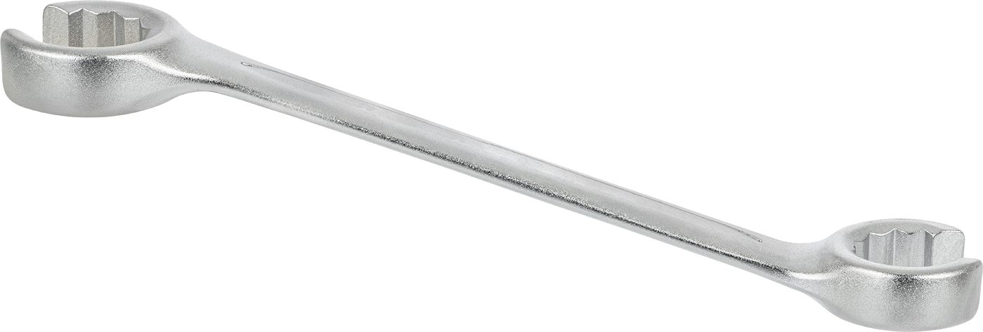 Sure-Grip Açık Uçlu Anahtar, 12-Uçlu Açıklıklar, 24 mm x 27 mm Boyut, 10-1/8" Uzunluk