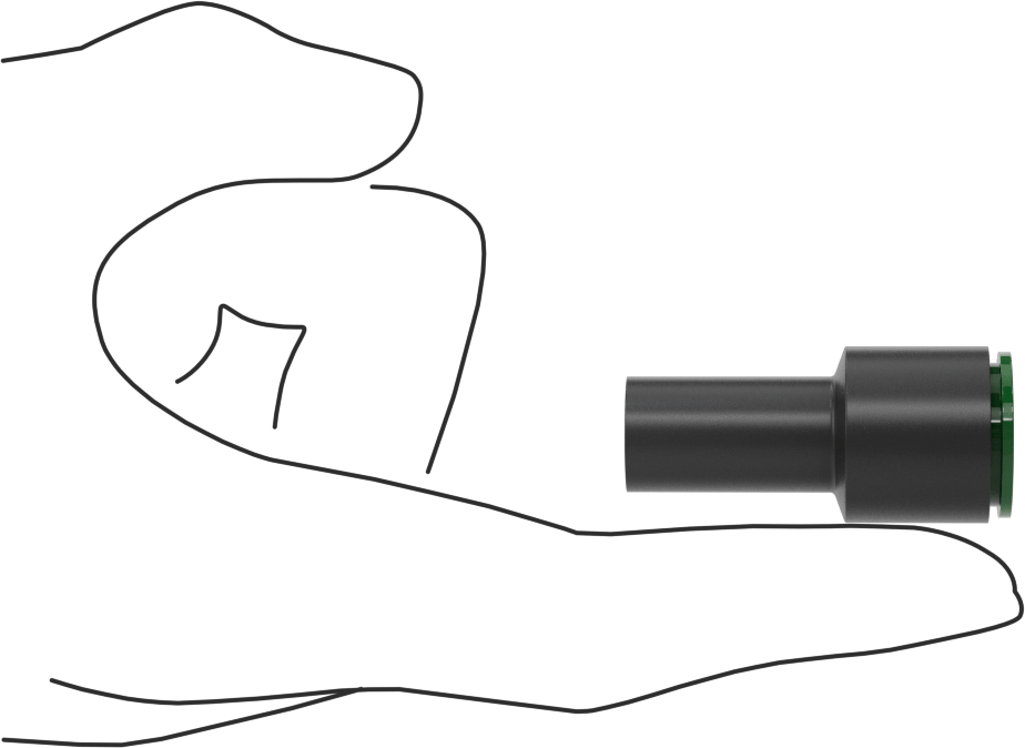 Kaynak Sıçramasına Dayanıklı Bas-Bağla Boru Bağlantısı, Hava ve Su için, 1/2“ Mil x 3/8” Boru için Adaptör