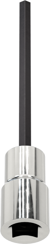 Altıgen Uçlu Soket, Uzatılmış Menzil, 1/4" Kare Tahrik Boyutu, 1/8" Tahrik Boyutu, 3" Uzunluk