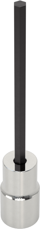 Altıgen Uçlu Soket, Uzatılmış Menzil, 1/4" Kare Tahrik Boyutu, 1/8" Tahrik Boyutu, 3" Uzunluk