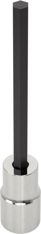 Altıgen Uçlu Soket, Uzatılmış Menzil, 1/4" Kare Tahrik, 5/32" Tahrik Boyutu, 3" Uzunluk