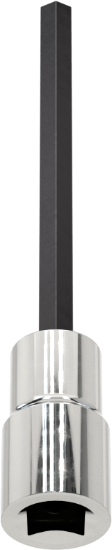 Altıgen Uçlu Soket, Uzatılmış Menzil, 1/4" Kare Tahrik, 5/32" Tahrik Boyutu, 3" Uzunluk