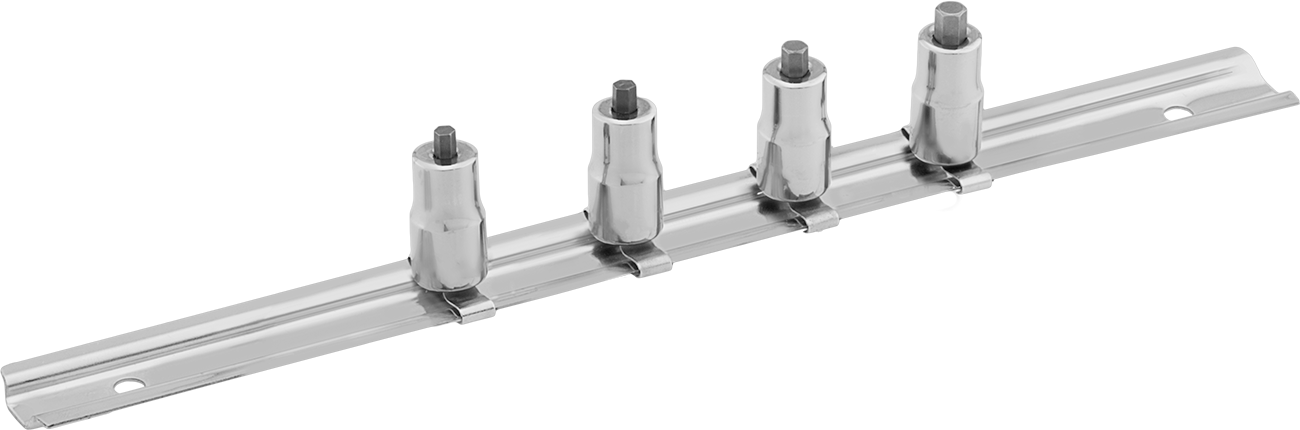 Kısa Altıgen Uçlu Soket Seti, 1/4" Kare Tahrik, 4 Parça