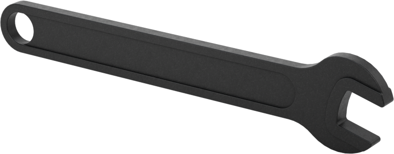 Açık Uçlu Anahtar, 6 mm Boyut, 2-7/8" Toplam Uzunluk
