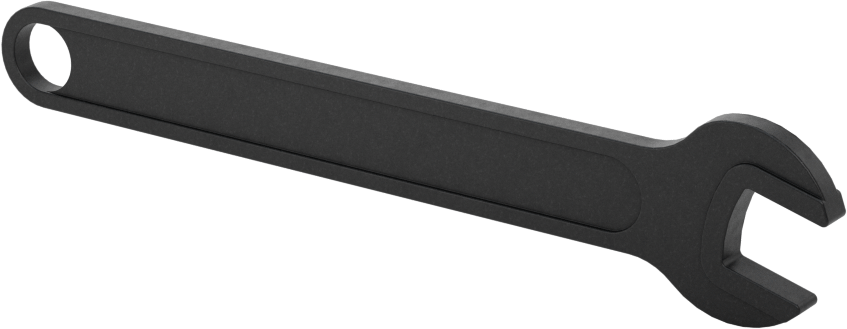 Açık Uçlu Anahtar, 8 mm Boyut, 3-3/4" Toplam Uzunluk