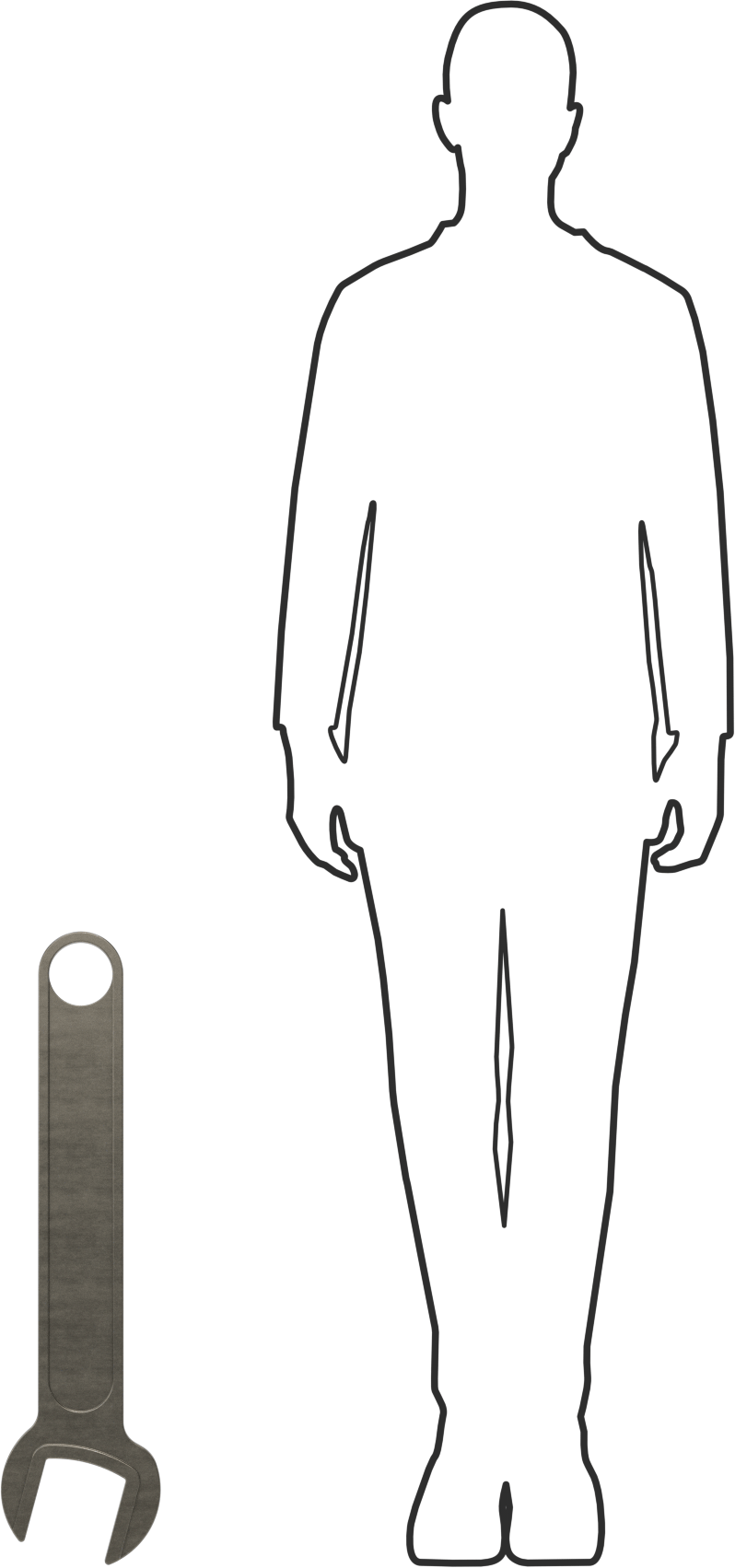 Açık Uçlu Anahtar, 90 mm Boyut, 27-1/8" Toplam Uzunluk
