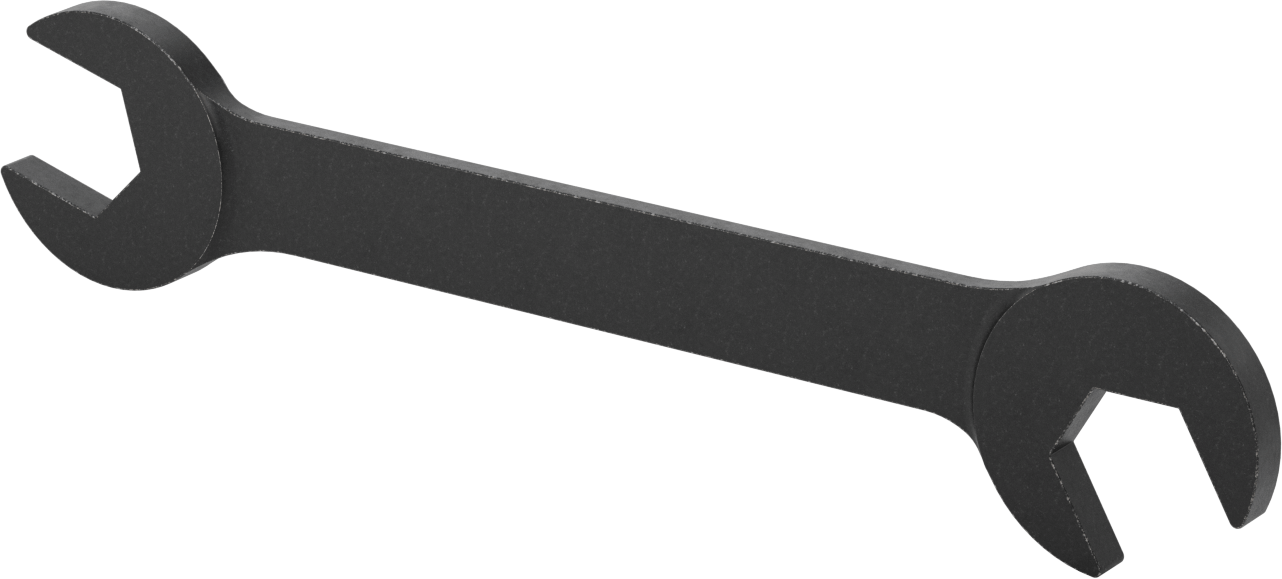 60 Derece Açılı Açık Uçlu Anahtar, Siyah Oksit Kaplamalı, 1-11/16“ X1-11/16” Boyut, 16,5" Uzunluk
