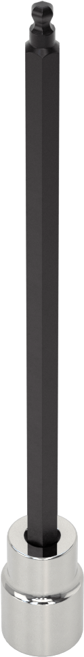 Bilyalı Uçlu Altıgen Uç Soketi, 3/8" Kare Tahrik, 5/32" Boyut, 6-1/8" Uzunluk