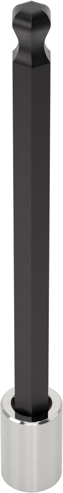 Bilyalı Uçlu Altıgen Uç Soketi, 3/8" Kare Tahrik, 3/8" Boyut, 6-1/8" Uzunluk