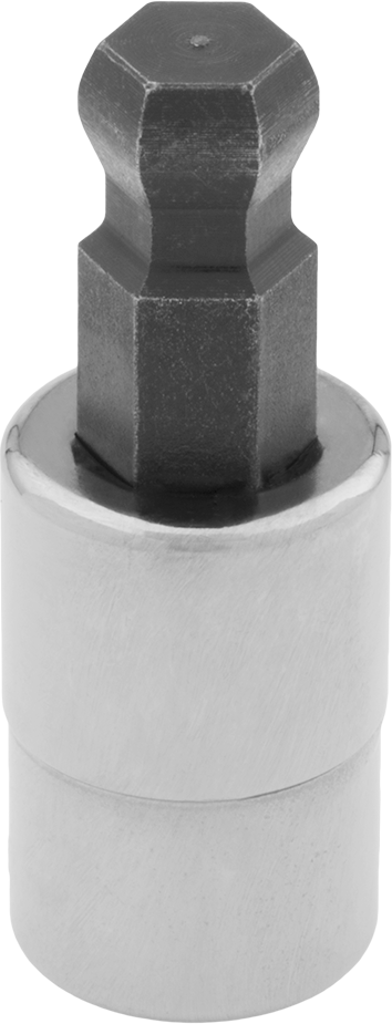 Bilyalı Uçlu Altıgen Uç Soketi, 3/8" Kare Tahrik, 3/8" Tahrik Boyutu