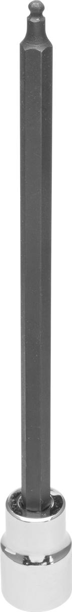 Bilyalı Uçlu Altıgen Uç Soketi, 3/8" Kare Tahrik, 1/8" Boyut, 6-1/8" Uzunluk