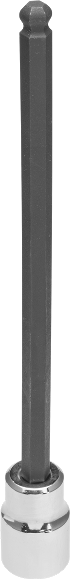 Bilyalı Uçlu Altıgen Uç Soketi, 3/8" Kare Tahrik, 1/4" Boyut, 6-1/8" Uzunluk