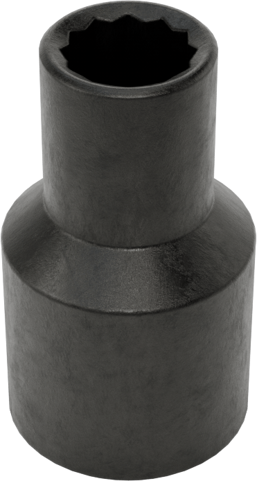 12 Uçlu Standart Lokma Anahtarı, Siyah Oksit, 1/2" Kare Tahrik, 3/8" Boyut