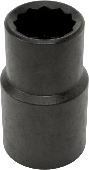 12 Uçlu Standart Lokma Anahtarı, Siyah Oksit, 1/2" Kare Tahrik, 1/2" Boyut