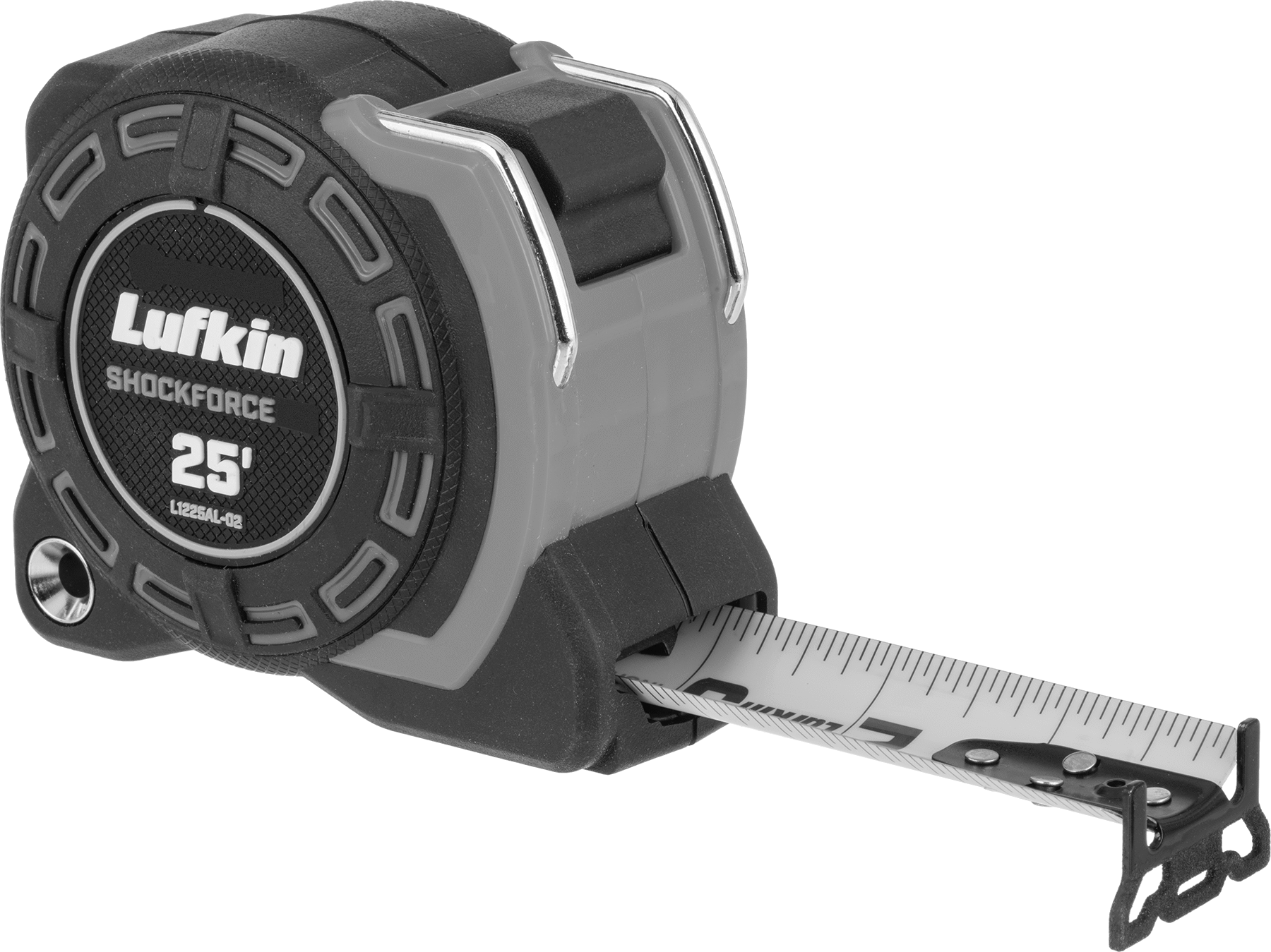Lufkin Shockforce Şerit Metre, Otomatik Bıçak Kilitli, Model Numarası L1225AL, 25 Fit Uzunluk