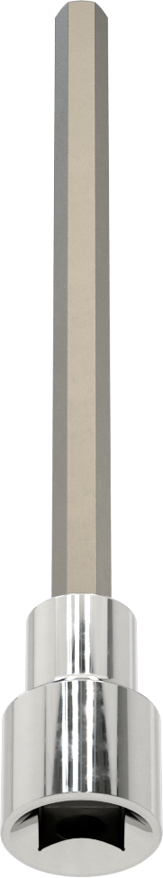 Altıgen Uçlu Soket, Uzatılmış Menzil, 1/2" Kare Tahrik, 5/16" Boyut, 6-1/2" Uzunluk