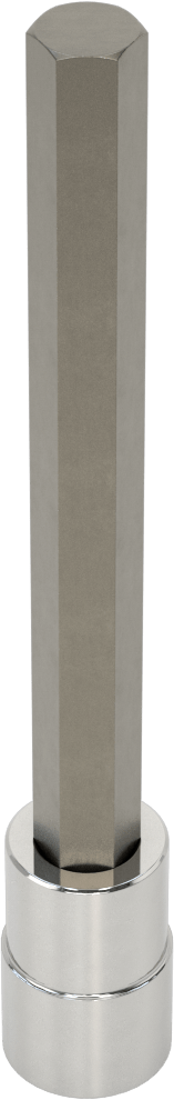 Altıgen Uçlu Soket, Uzatılmış Menzil, 1/2" Kare Tahrik, 1/2" Tahrik Boyutu, 6-1/2" Uzunluk