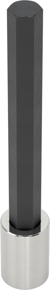 Altıgen Uçlu Soket, Uzatılmış Menzil, 1/2" Kare Tahrik, 9/16" Boyut, 6-1/2" Uzunluk