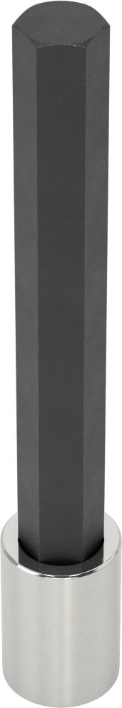 Altıgen Uçlu Soket, Uzatılmış Menzil, 1/2" Kare Tahrik, 5/8" Tahrik Boyutu, 6-1/2" Uzunluk