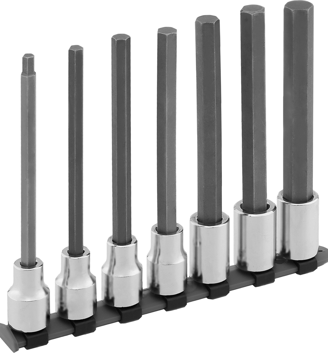 Altıgen Uçlu Soket, 7 Parça Set, Uzatılmış Menzil, 1/2" Kare Tahrik