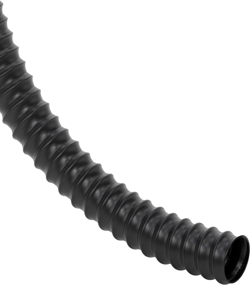 Toz için Yüksek Sıcaklık Esnek Kanal Hortumu, 1-1/2" ID, 1-9/16" OD