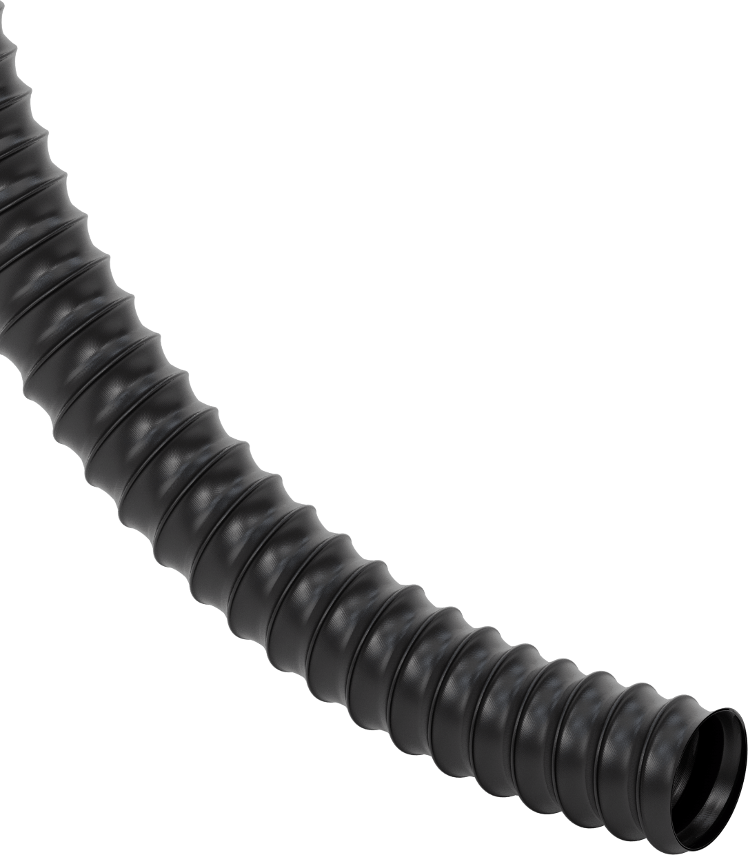 Toz için Yüksek Sıcaklık Esnek Kanal Hortumu, 3-1/2" ID, 3-5/8" OD