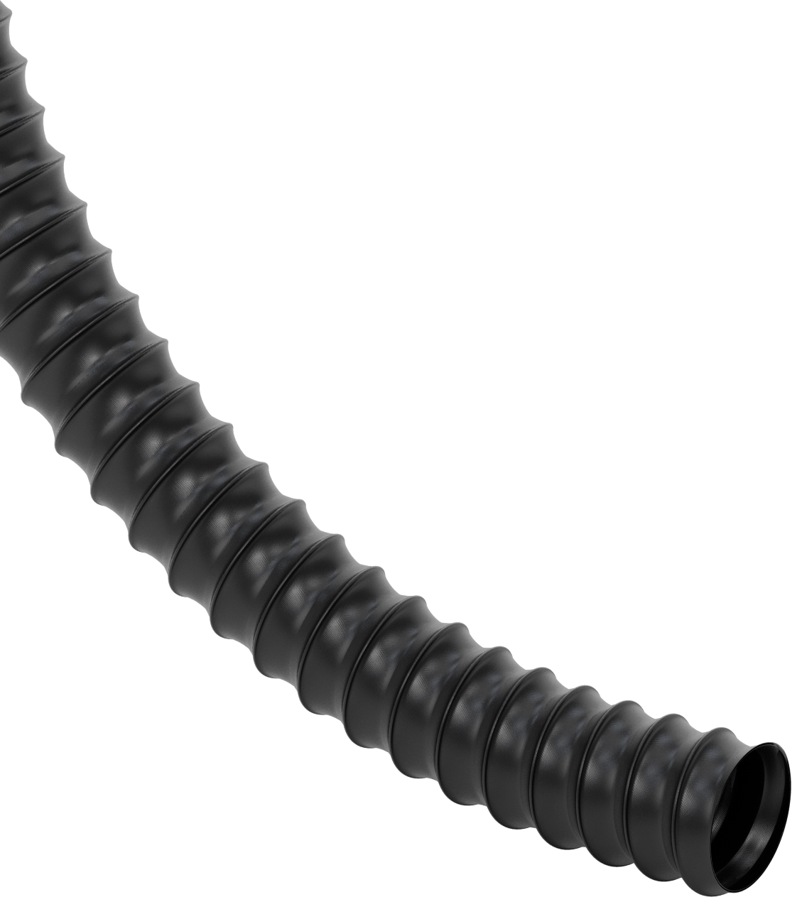 Toz için Yüksek Sıcaklık Esnek Kanal Hortumu, 4" ID, 4-1/8" OD