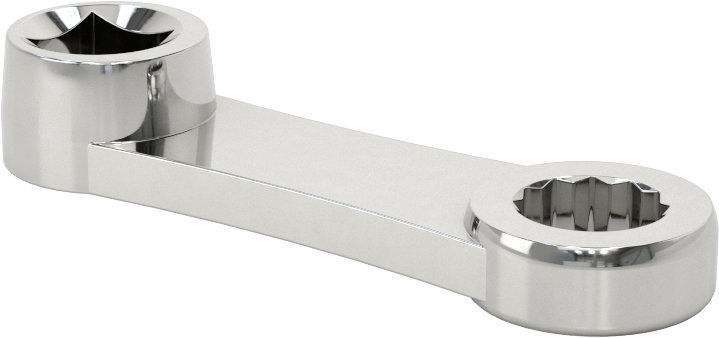 Kutu Ucu Anahtar Başlığı, 3/8" Kare Tahrik, 7/16" Tahrik Boyutu