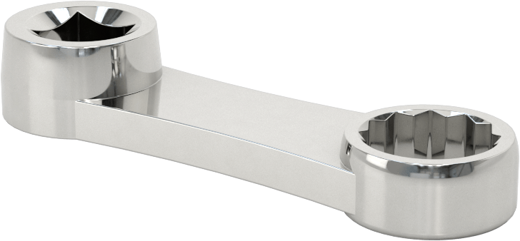 Kutu Ucu Anahtar Başlığı, 3/8" Kare Tahrik, 9/16" Tahrik Boyutu