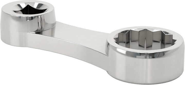 Kutu Ucu Anahtar Başlığı, 3/8" Kare Tahrik, 3/4" Tahrik Boyutu