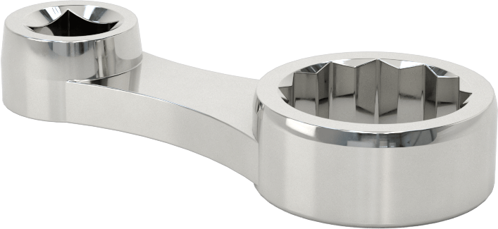 Kutu Ucu Anahtar Başlığı, 3/8" Kare Tahrik, 7/8" Tahrik Boyutu
