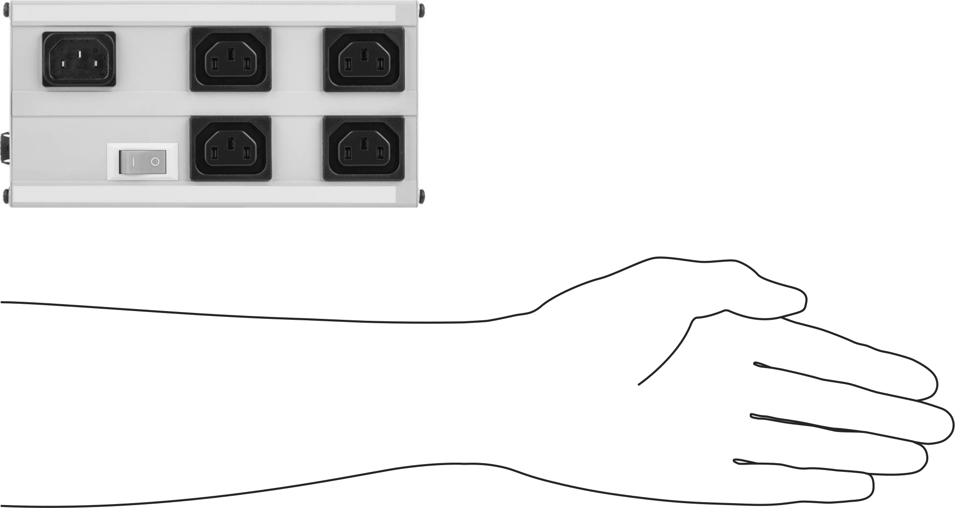 4 Çıkışlı Parazit Sınırlayıcı Elektronik Ekipman Priz Şeridi