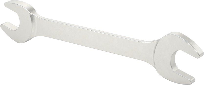 Kısa Açık Uçlu Anahtar, 5/16“ x 11/32” Boyut, 3-1/2" Toplam Uzunluk