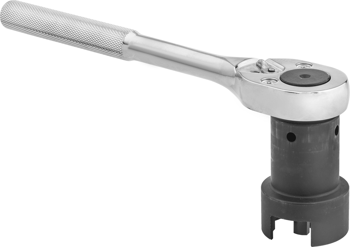 Shown with Ratchet Wrench (Not Included)