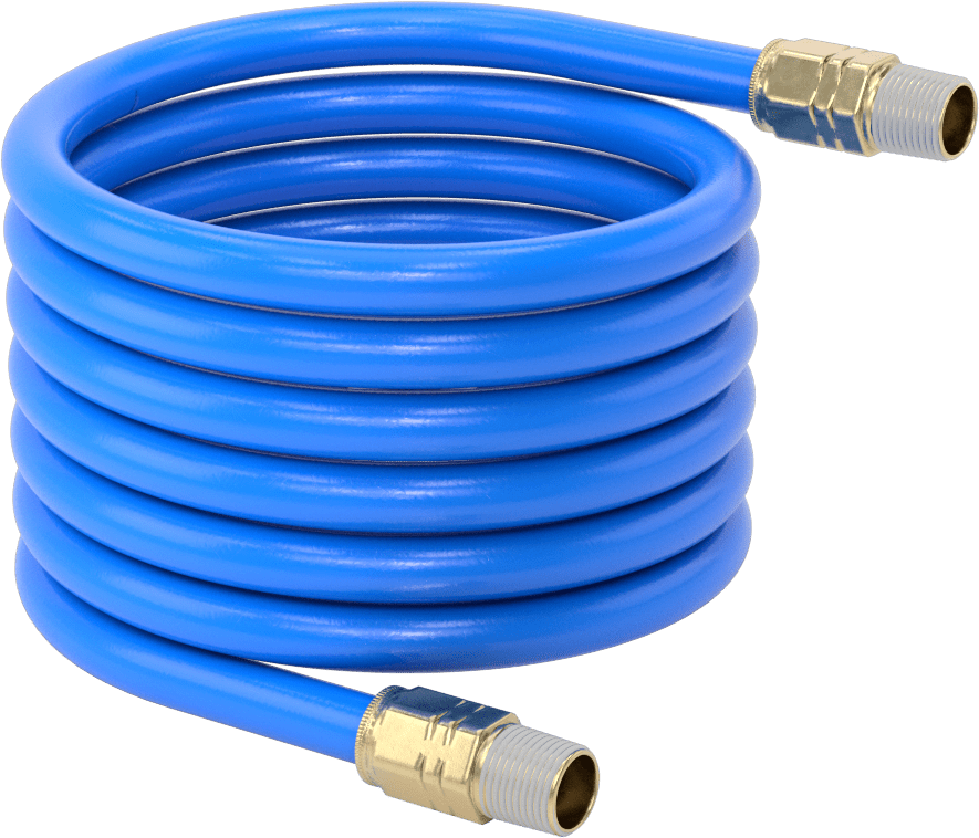 Yüksek Basınçlı Geri Çekilebilir Hava Hortumu, 3/8 Pirinç NPT Erkek Bağlantı Parçaları ile, 1/2" OD, 5 Fit Uzunluk