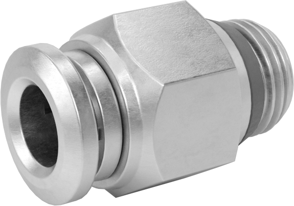 Hava ve Su için Bas-Bağlan Boru Bağlantı Parçası, Yüksek Sıcaklık, Adaptör, 6 mm Boru Dış Çapı için, 1/8 Boru Boyutu Erkek