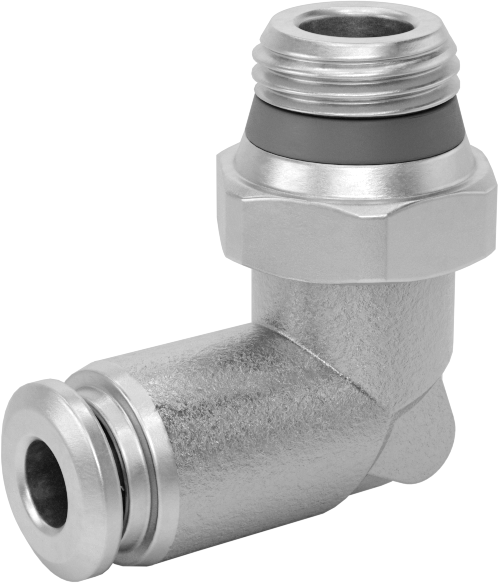 Hava ve Su için Bas-Bağlan Boru Bağlantı Parçası, Yüksek Sıcaklık, Dirsek adaptörü, 4 mm Boru Dış Çapı, 1/8 Boru Boyutu Erkek