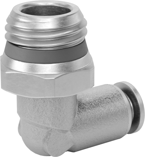 Hava ve Su için Bas-Bağlan Boru Bağlantı Parçası, Yüksek Sıcaklık, Dirsek adaptörü, 4 mm Boru Dış Çapı, 1/4 Boru Boyutu Erkek
