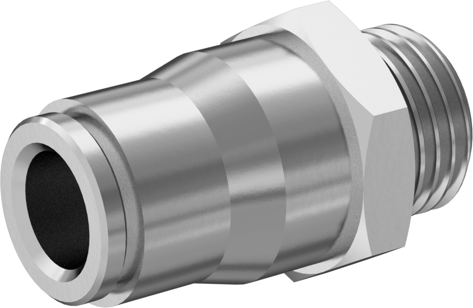 Hava ve Su için Bas-Bağlan Boru Bağlantı Parçası, Yüksek Sıcaklık, Adaptör, 6 mm Boru Dış Çap, M10 x 1 mm Erkek Diş