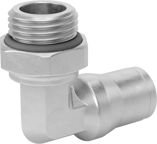 Hava ve Su için Bas-Bağlan Boru Bağlantı Parçası, Yüksek Sıcaklık, Dirsek adaptörü, 4 mm Boru Dış Çapı x 1/8 BSPP Erkek