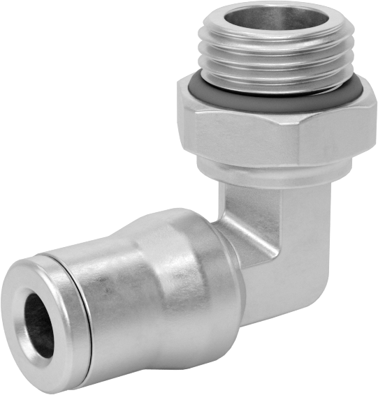Hava ve Su için Bas-Bağlan Boru Bağlantı Parçası, Yüksek Sıcaklık, Dirsek adaptörü, 4 mm Boru Dış Çapı x 1/8 BSPP Erkek