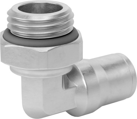 Hava ve Su için Bas-Bağlan Boru Bağlantı Parçası, Yüksek Sıcaklık, Dirsek adaptörü, 6 mm Boru Dış Çapı x 1/4 BSPP Erkek