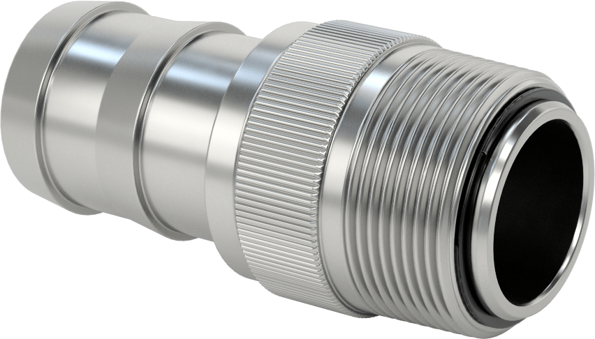 Hortum Nozulu için Döner Bağlantı, 1-1/2" İç Çaplı Hortum x 1-1/2 NPT Erkek için Erkek Dişli