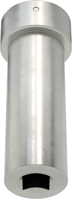 Anahtar Soketi, 4-Pin, 3/8" Tahrik, 3/4" Boyut, 3" Uzunluk, 0,391"-32 Somun için